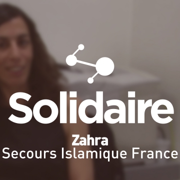 Zahra, salariée au Secours Islamique France
